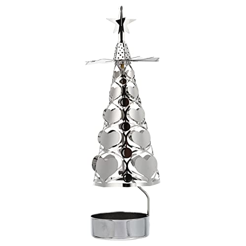 ibasenice 1stück Rotierender Weihnachtskerzenhalter Tischdekor Für...
