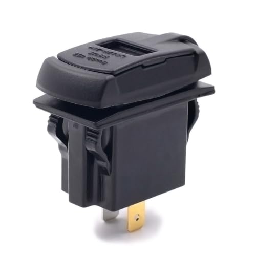Cargador USB doble para moto y barco Alipis con voltímetro para rutas y mar