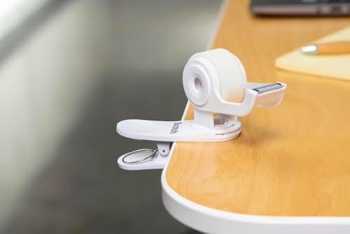 Scotch Clip & Twist Klebeband-Abroller C19, Weiß + Scotch Magic Unsichtbares Klebeband, 1 Rolle (19 mm × 8,89 m) - Nachfüllbarer Klebebandabroller für Schule, Zuhause und Büro