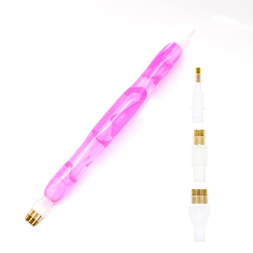 Zellina E-Painter Replacement pen,E-Painter for Diamond Painting,Replacement pen，E-Painter Diamond Painting Pen Kit - 3 Replaceable Tips Drills (Pink)