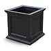 Fairfield Commercial Square Pot Planter [Set of 2] Color: Black, Size: 28" H x 28" W x 28" D