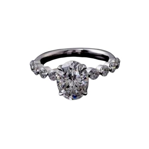 Bague de mariage moissanite argent 925 femme pierre naissance avril RNG-1642