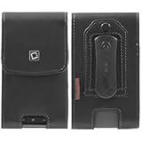 iPhone 5 Vertical Noble Black Leather Case with Fixed Belt Clip