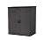 Outdoor Storage Shed, Extra Large Vertical, 6' x 4', Dark Gray