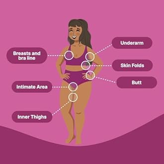 HAPPY CURVES Comfort Powder: Talc Free Anti Chafe Body & Foot Dusting Powder Deodorant for Inner Thigh Chafing, Private Areas, and All Over Body for Women 4oz (Pack of 1), Tahitian Vanilla