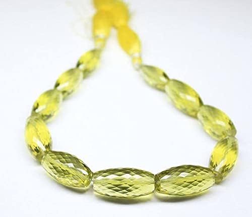 Quartz citron vert or perles marquise pour remplacer les pierres ternes de vos bijoux - 3