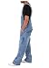 Huateng Hombre Denim Bib Overoles Peto de Trabajo Dungaree Jeans Jumpsuits