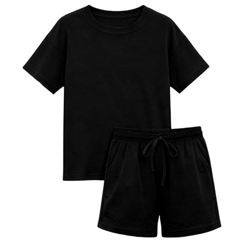 Ensembles Garçon Fille Lot De 2 Survêtements Ensemble Ete Vêtements Short Tee Shirt D'été...