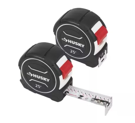 Husky 25 ft. Tape Measure (2-Pack)