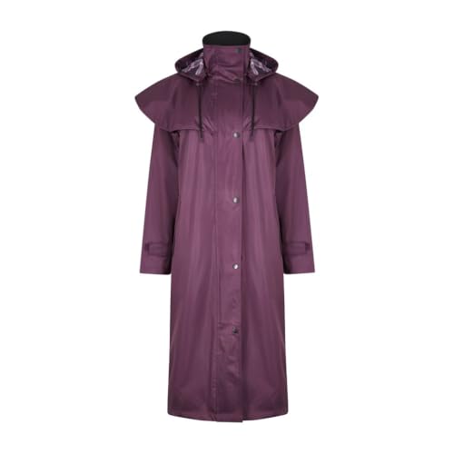U.S Trading Champion Sandringham Country Estate Womens Waterproof Riding Coat (UK, Numeric, 14, Regular, Regular, Plum)