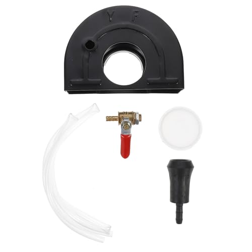 JUMPLAWN Cubierta Protectora Antipolvo Metal Blanco, Fácil de Instalar y Segura para Amoladora Angular y Mango de Taladro para Trabajos de Carpintería y Corte