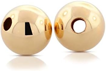 14Kt Gold Filled 8mm Round Bright Beads - 5pcs (2144)/1