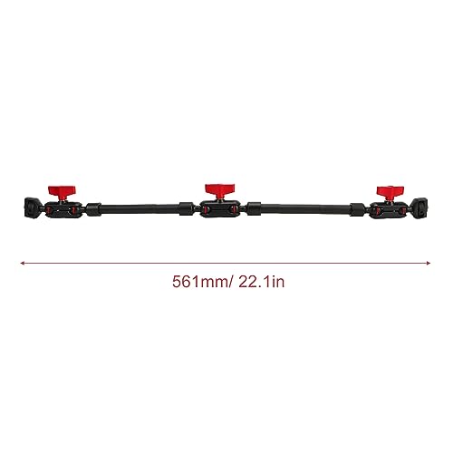 Abrazadera para cámara con brazo articulado de fricción para evitar tomas movidas en trípodes 6