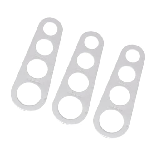 KICHOUSE 3 Piezas Regla Medidora de Espaguetis Inoxidable para Porciones de Herramienta de Cocina y Duradera para Medición Precisa de Pasta