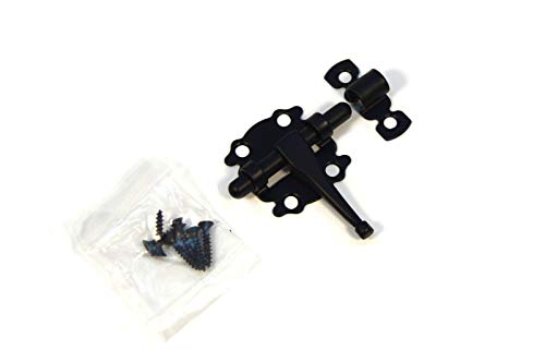 Pestillo de puerta para muebles, cerrojo de puerta, cerrojo de puerta, cerrojo viejo, negro, 40 mm