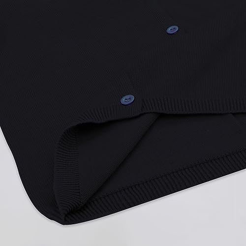 Baby Boys Girls Button-Down Cardigan Toddler Cotton Knit Sweater Black 100