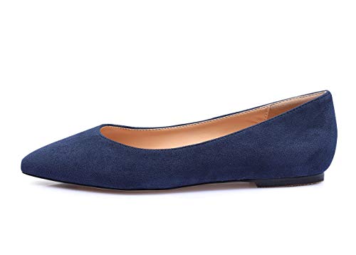 Castamere Womens Pointed Toe Flats Pumps Slip-on Basic Ballet Shoes