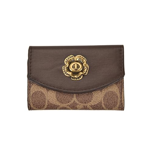 Women's Slim Credit Card Cash Holder, Coin Pocket Leather Zipper Wallets Mini Pouch Birthday Christmas Gift Wallet