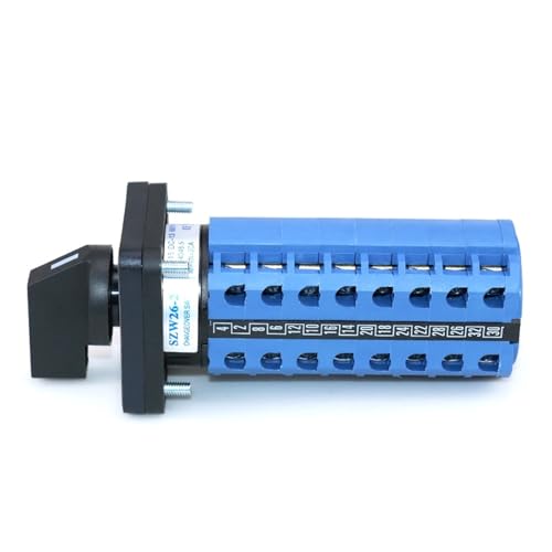 Interrupteur rotatif 20A triphasé et multipôle pour inverser les circuits électriques