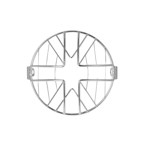 Grille phare moto universelle anti-gravillons couvercle de lampe rétro 6.5 pouces