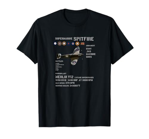 RAF Supermarine Spitfire WW2 - Camiseta de combate Camiseta