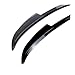 Compatible For Ford Fiesta 2008-2017 ST-Line MK6 MK6.5 Hatchback Car Rear Roof Spoiler Window Wing Splitter Trim Body Kits(Gloss Black)