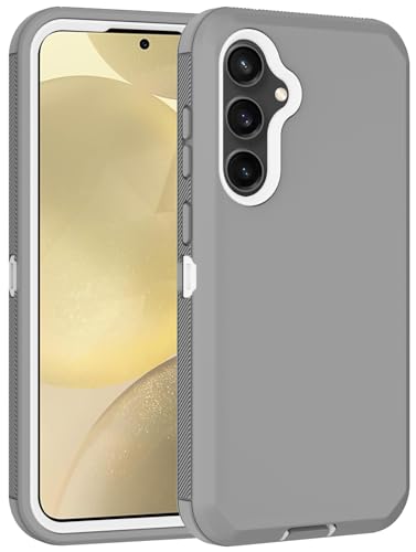Aimoll-88 for Samsung Galaxy S24 Plus Case, with Built in Screen Protector Heavy Duty Drop Protection, Full Body Rugged Shockproof Protective Phone Cover for Samsung Galaxy S24+ Plus (Gray/White)
