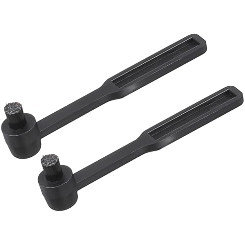 SMASOLO Kit de 2 Cepillos Limpiadores de Agujas para Tocadiscos Cepillo de Nailon para Limpieza Profunda de Vinilos Compacto y Duradero Adecuado para Cuidado y Mantenimiento de Discos