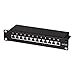 Produktbild LogiLink Professional Cat.6A (500 MHz) Patchpanel - Verteilerfeld, 10", STP (geschirmt) 12-Port (RJ45)