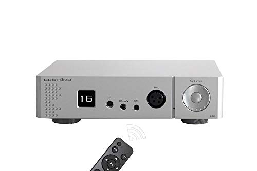 GUSTARD H16 Pre-Amplifier OLED Display XLR/RCA Balanced Headphone Amplifier Pre Amplifier Silver