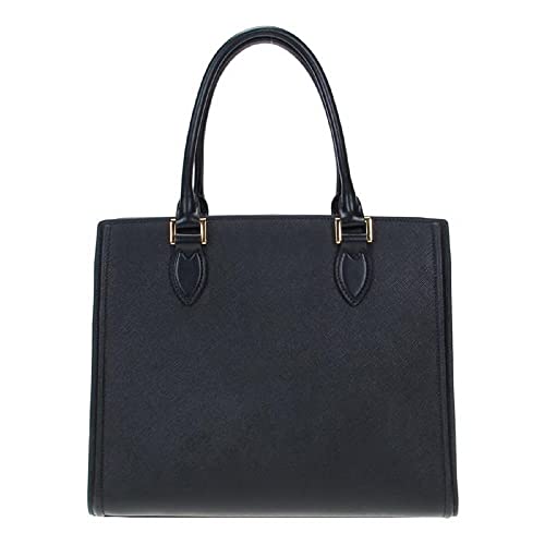 Prada Saffiano Lux Black Medium Satchel Handbag 1Ba227 #TOP4