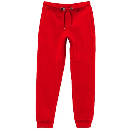 Galaxy by Harvic Boys' Fleece Jogger Sweatpants – Slim Fit, Warm Soft Fleece, Ribbed Cuffs, Elastic Waist with Drawstring