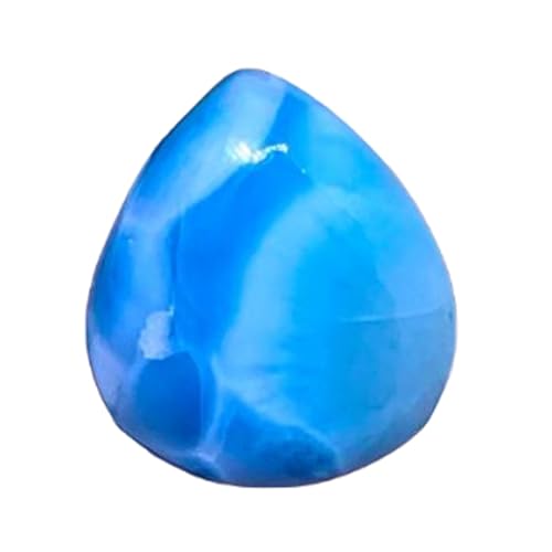 Larimar naturel véritable 24x21x7mm cabochon en vrac pour bague pendentif et collier DIY