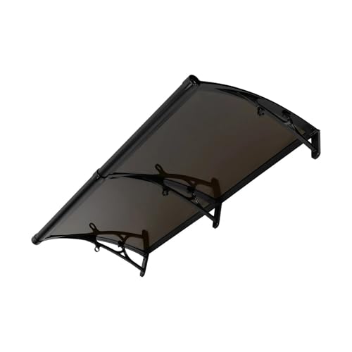 Toldo en arco para puerta de entrada de aluminio estable e impermeable 5