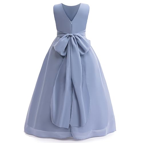 Junior Bridesmaid Dresses Flower Girl Formal Wedding Guest Pageant Fancy Long Maxi Dress Elegant Party Gown2