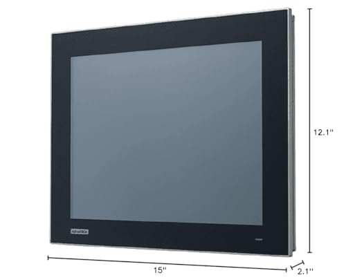 Image of FPM-215-R8AE, 15 inch XGA Ind Monitor, with Resistive Touch Control,Direct HDMI, DP, and VGA Ports