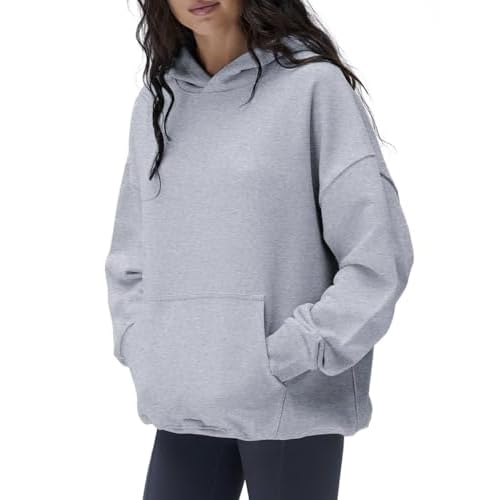 PrettyGuide Womens Oversized Hoodies Long Sleeve Comfy Cotton Fleece Sweatshirts Pullover with Pocket