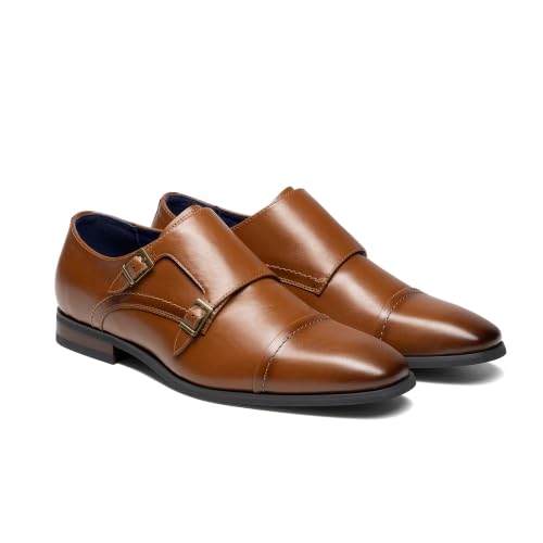 Image of Bruno Marc Men's Dress Loafer Shoes Monk Strap Slip On Loafers