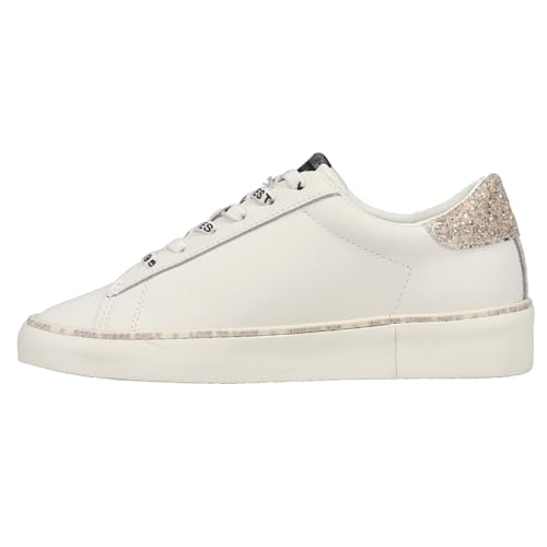 VINTAGE HAVANA Womens Galit Glitter Lace Up Sneakers Shoes Casual - White3