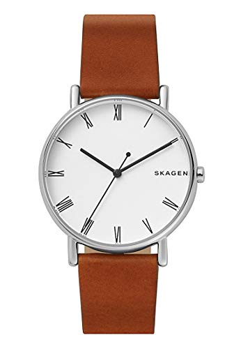 Preisvergleich Produktbild Skagen Herren Analog Quarz Uhr mit Leder Armband SKW6427