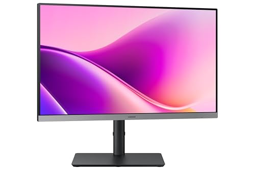 Image of Samsung 24 inch FHD S4 Monitor with Type C|FHD 1920 x 1080|IPS Panel|Ports-HDMI /DP /LAN /USB-C /USB-A|100Hz Game Mode|Ergomonic Stand|Eye Saver Mode|LS24F430UAWXXL|Black