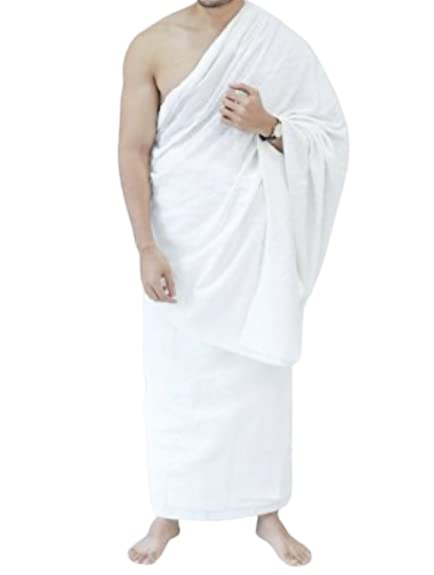 GenericEhram for hajj umrah premium quality 2 pieces white cotton towel men's ehram