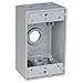 Red Dot IH4-1-LM Device Outlet Box, 1 Gang, 4 Hub, 2-13/16-Inch Width by 2-Inch Depth by 4-9/16-Inch Height, Silver