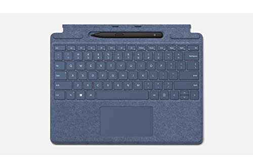 Microsoft Surface Keyboard Signature Keyboard Azul Zafiro + lápiz Capacitivo Surface Slim Pen 2,...