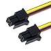 xiwai ATX Power Cable for Molex Micro Fit Connector 4Pin Male to 4-pin Male Power 12V Cable 60cm 20AWG Pitch=3.0mm