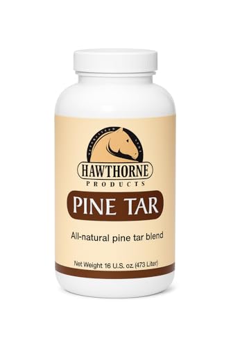 Pine Tar 16 Fluid Ounces - Natural Antiseptic for Hoof Care, Combats Fungal & Bacterial Infections, Retains Moisture, Ideal for Hoof Packing & Treating Cuts in Sheep & Other Animals