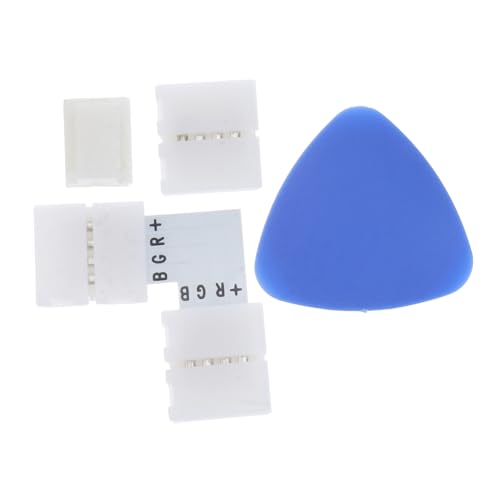 ARTIBETTER Led Light Strip Connectors Kit with Wire Clips Shaped Solderless Connectors for RGB Led Strips Easy Installation Tools for Lighting Projects