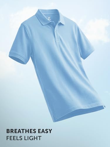 Image of XYXX Men's Nova 100% Combed Cotton Regular Fit Polo T-Shirt