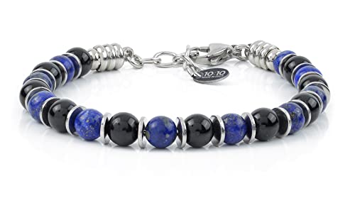 Pulsera con Piedras Naturales y Acero Inoxidable miniatura 4