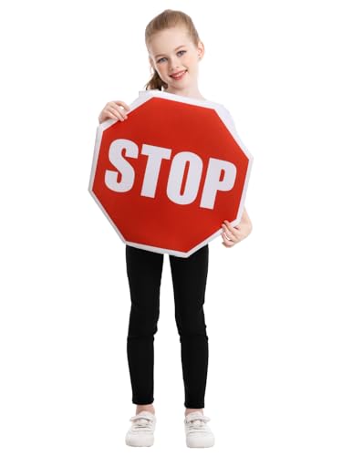 Disfraz Señal de Tránsito Stop para Niños Talla Única miniatura 2